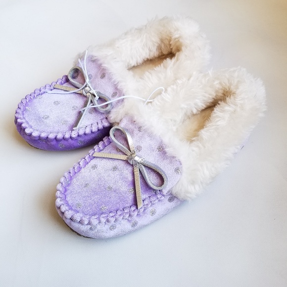 Other - NWT Kids Purple Moccassins-XL (11-12)